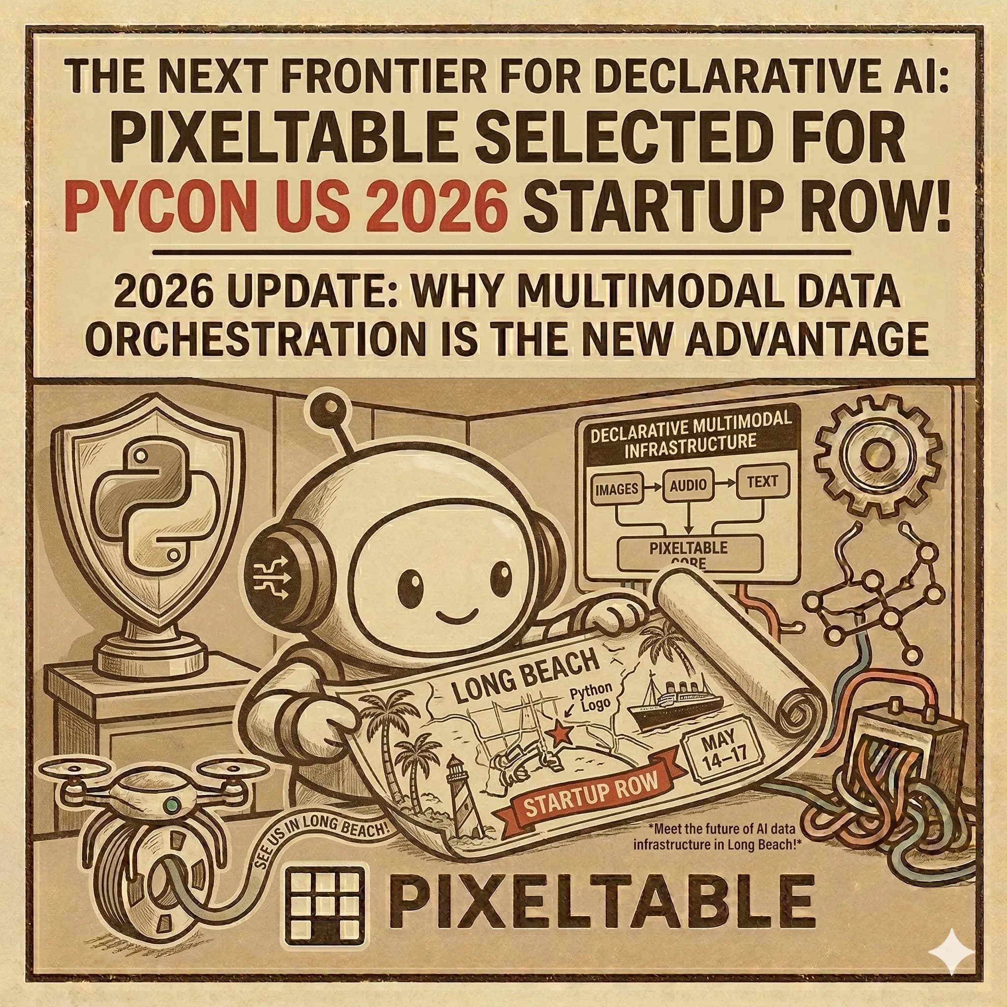 Pixeltable Selected for PyCon US 2026 Startup Row